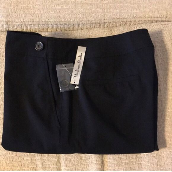 NWT Madison Studio Black Pants Size 8 - Picture 1 of 8